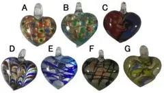 ガラス ペンダントトップ 1個 アクセサリーパーツ 手芸 手作り 素材