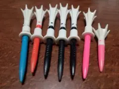 ゴルフ用 ティー 7本セット カラフルのサムネイル