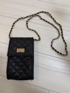 INGNI キルティング黒ショルダーバッグ