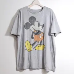 00s DISNEY ミッキーマウス Tシャツ ヴィンテージ加工 XL 古着
