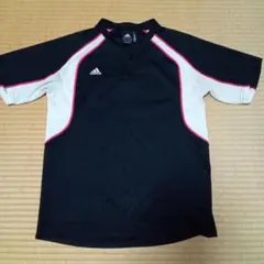 adidas シャツ 黒/白/ピンク サイズ160