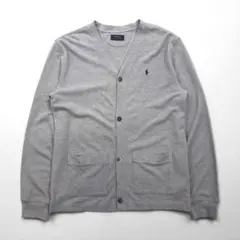 Polo Ralph Lauren 鹿の子 ニット カーディガン M グレー