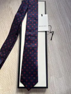 GUCCI ネイビー GGロゴ ネクタイ セット | Mercari