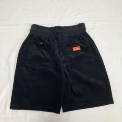 cookman シェフパンツ コーデュロイ 黒 ショートパンツ ショーツ