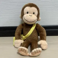 おさるのジョージ　おさる　ジョージ　ぬいぐるみ　黄色いバッグ持ち　中古　美品