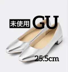【未使用】GU ジーユー　マシュマロローヒールパンプス 25.5cmのサムネイル