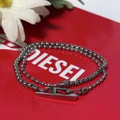 【極美品】DIESEL dx1473 チェーンブレスレット おしゃれ シルバー