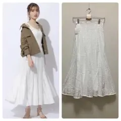 新品✨ストライプレース　マーメイドスカート