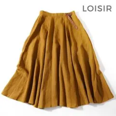 890*美品 ロワズィール LOISIR リネン フレアスカートのサムネイル