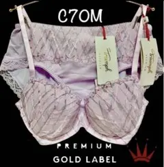 C70M トリンプ プレミアム ゴールドレーベル3064 ブラ＆ショーツ ピンク