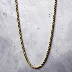로프 체인 60cm 4mm 스테인리스 체인 골드 알레르기 무료