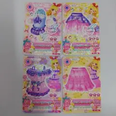 アイカツカード トゥウィンクルブルーコーデ/ピンクコーデ4枚セット 星宮いちご