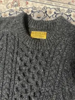 オモーリャ O'Maille ハンドニット アランセーター グレー