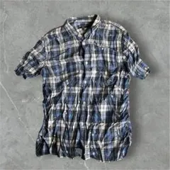 comme des garçons hommeブリーチ麻マドラスチェックシャツMのサムネイル