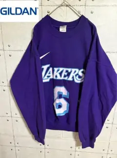 古着 GILDAN ロサンゼルス・レイカーズ スウェット 6 ヴィンテージ