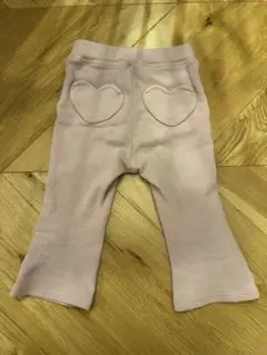 petit main ハートポケット　フレアパンツ　80