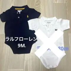 おもち様⭐︎Ralph Lauren ネイビーポロシャツ 9M ロンパース