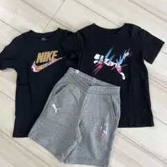 Nike Tシャツ PUMAショートパンツ　半袖　ブラックグレー　ネイマール