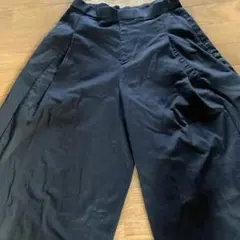 未使用 UNIQLO :C コットンキュロット ブラック L 美品
