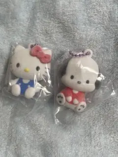 サンリオ　キャラクターズ　ふわわ　フロッキーマスコット キティ ポチャッコ