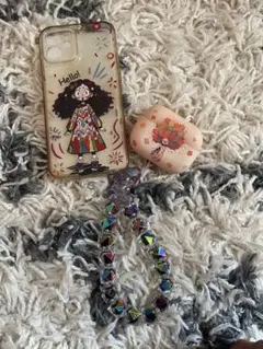 カラフルなiPhoneケースとAirPods proケースセット