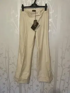 【新品】モンクレール　コットン　ワイドパンツ　タグ付き　アイボリー　ダブル　44