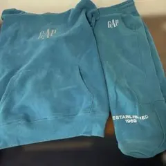GAP スウェットセット パーカーXL ズボンMサイズ青