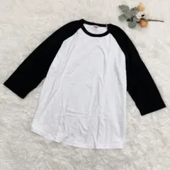 ユナイテッドアスレ ラグラン七分袖T XL バイカラー コットンのサムネイル