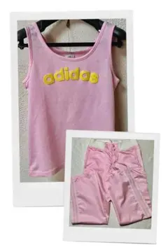 adidas アディダス　カジュアル　パンツ　タンクトップ　可愛い　おしゃれ