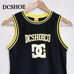 DCSHOECOUSA バスケットレア美品 タンクトップ 黒×イエロー キッズ