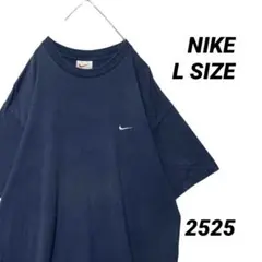 90s USA製 ナイキ ヴィンテージ Tシャツ Lサイズ スウッシュ 刺繍ロゴ