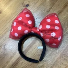 ミニーマウス リボン カチューシャ