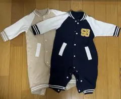 西松屋 【70cm】 ベビー服 ロンパース カバーオール 冬