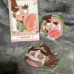 富松作兵衛 忍たま乱太郎 缶バッジ アクリルマグネット カード 3点セット