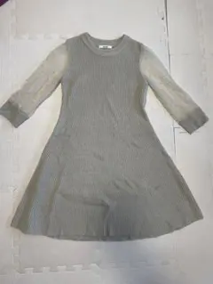 snidel ベージュ Aラインワンピース ニットワンピース