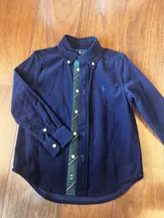 Ralph Lauren ネイビー コーデュロイシャツ4Y