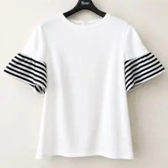 美品　24年　BORDERS at BALCONY バルーンスリーブ　カットソーのサムネイル