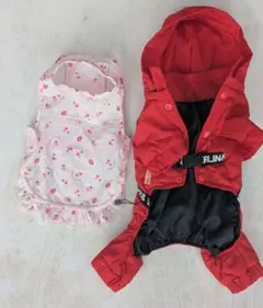 犬用オーバーオール SS〜Sサイズ + 夏用ワンピースおまけ