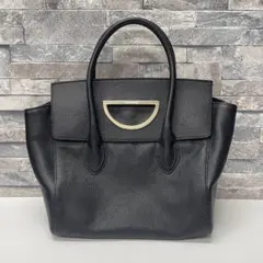 T*a様 Samantha Thavasa ブラックレザー ハンドバッグ