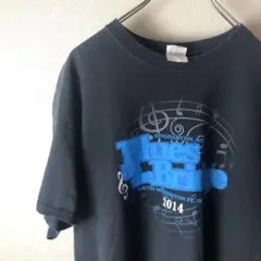 ギルダン Tシャツ 音符 オーバーサイズ ビッグプリント ブラック Lのサムネイル
