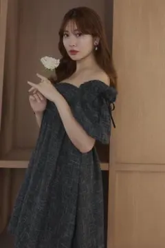 herlipto Colette Puff-Sleeve Dress - メルカリ