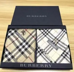 BURBERRY ノヴァチェック 新品 バーバリーハンカチ 2枚セット