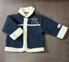 PINGU ボア付きジャケット ネイビー. 90