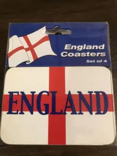 イングランドコースター 4枚セットのビンテージ