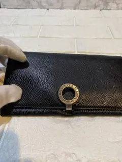 BVLGARI ブルガリブルガリ ロゴクリップ長財布 黒
