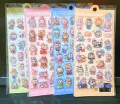 【4種セット】水入り ボンボンドロップシール ぷっくりシール 立体シール