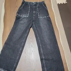 ビジュ　デニムパンツ
