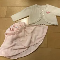 familiar カーディガンとトップスセット