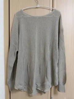 GU メッシュニット ベージュ 長袖のサムネイル