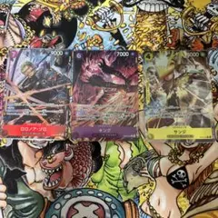 ワンピースカード ロロノア・ゾロ sr パラレル　キングrパラレル　サンジ